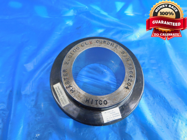 2.0100 CL X MASTER PLAIN BORE RING GAGE 2.0000 -.0056 OVERSIZE 2.0 51 mm 2.010 - AR0546AC1