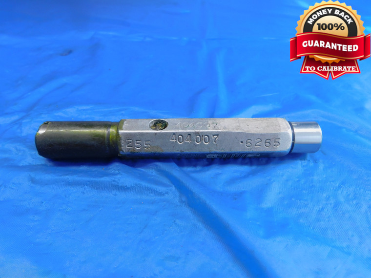 .6255 & .6265 PIN PLUG GAGE GO NO GO .6250 +.0005 OVERSIZE 5/8 16 mm - AR0568AC1