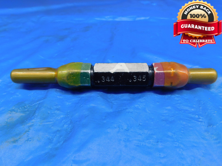 .344 & .345 PIN PLUG GAGE GO NO GO .3438 +.0002 11/32 8.763 mm .3440 .3450 - AR0602AC1