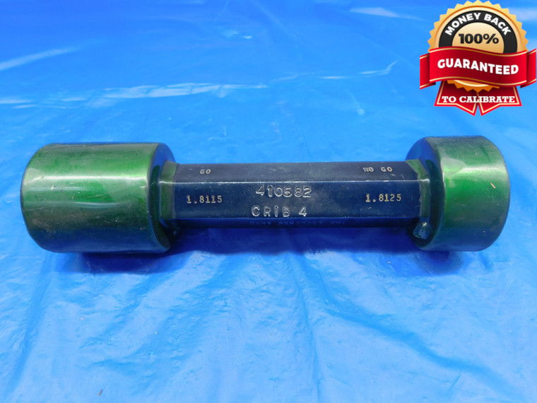 1.8115 & 1.8125 CLASS X PIN PLUG GAGE GO NO GO ONSIZE 1 13/16 46 mm - AR0615AC1