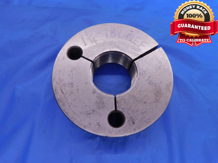 1 1/4 18 UNEF THREAD RING GAGE 1.25 NO GO ONLY P.D. = 1.2027 1.250 1.2500 CHECK - DW12134RD