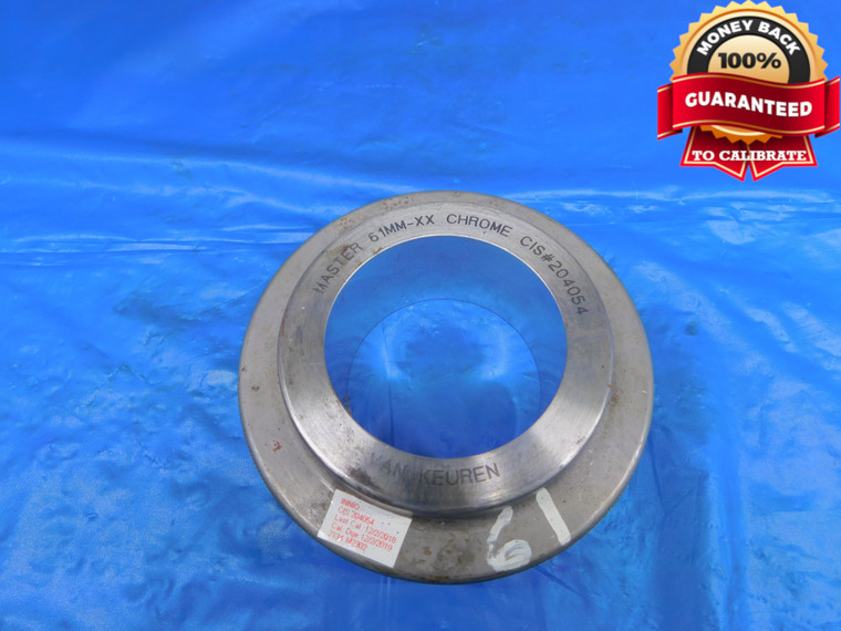 61.0 CLASS XX MASTER PLAIN BORE RING GAGE ONSIZE 61 mm 2.4016 61.000 - AR0662AC1