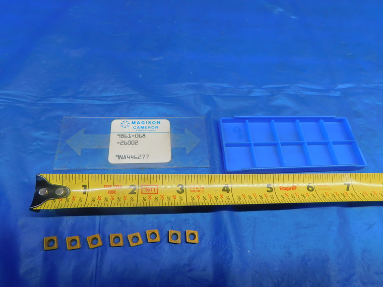 8PCS NEW SANDVIK MADISON 9861-068-26002 TiN CARBIDE TURNING INSERTS 9NA446277 - AR0766LVR