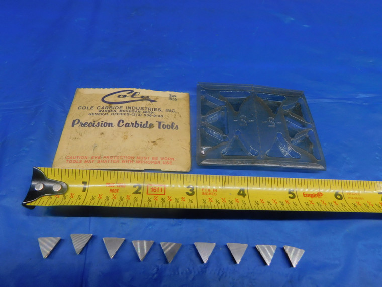 9PCS NEW COLE 8631089 T 161 SD3 CARBIDE TURNING INSERTS INDEXABLE - AR0772LVR