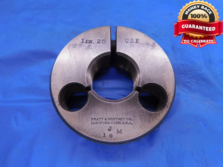 1" 20 USF THREAD RING GAGE 1.0 1.00 1.000 1.0000 GO ONLY INSPECTION CHECK - DW12179RD