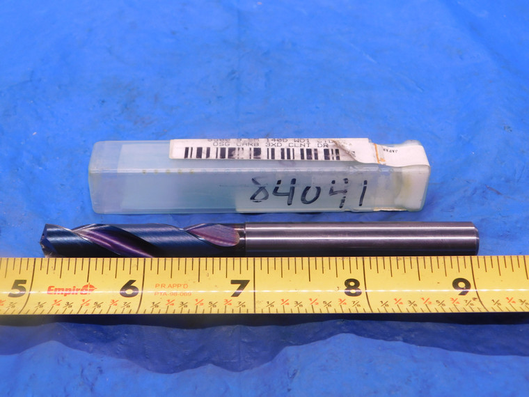 9.5 MM WD1 CARBIDE COOLANT THRU JOBBER TWIST DRILL BIT 9.8MM SHANK 2" LOC 9.5 - MB 1519LVR