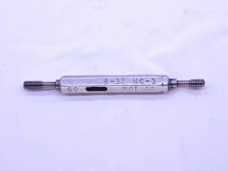 8 32 NC 3 THREAD PLUG GAGE #8 .164 .1640 GO NO GO P.D.'S = .1437 & .1456 UNC-3 - DW12279RD