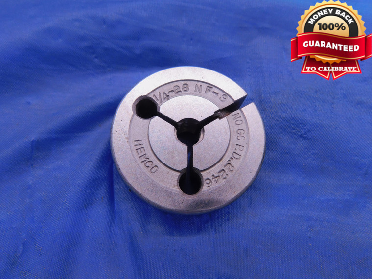 1/4 28 NF 3 THREAD RING GAGE .25 NO GO ONLY P.D. = .2246 UNF-3 .250 .2500 CHECK - DW12318RD