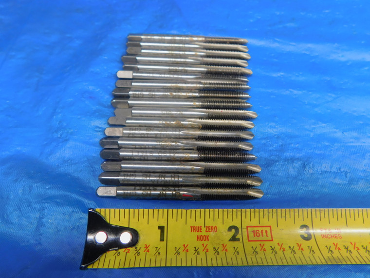 17PC BENDIX #10 32 NF HSS LEFT HAND SPIRAL POINT TAP 2 STRAIGHT FLUTE LH - AR0992LVR