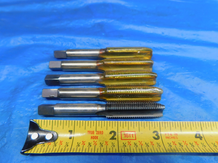 5PC ROYCO 7/16 20 NF HSS SPIRAL POINT OXIDE COATED TAP 3 STRAIGHT FLUTE .4375 - AR0993LVR