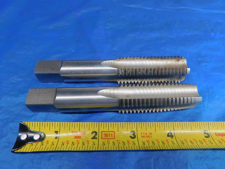 2PC WINTER BROS 7/8 9 NC HSS PIPE TAP 4 STRAIGHT FLUTE .875 7/8-9 CG - AR1004LVR