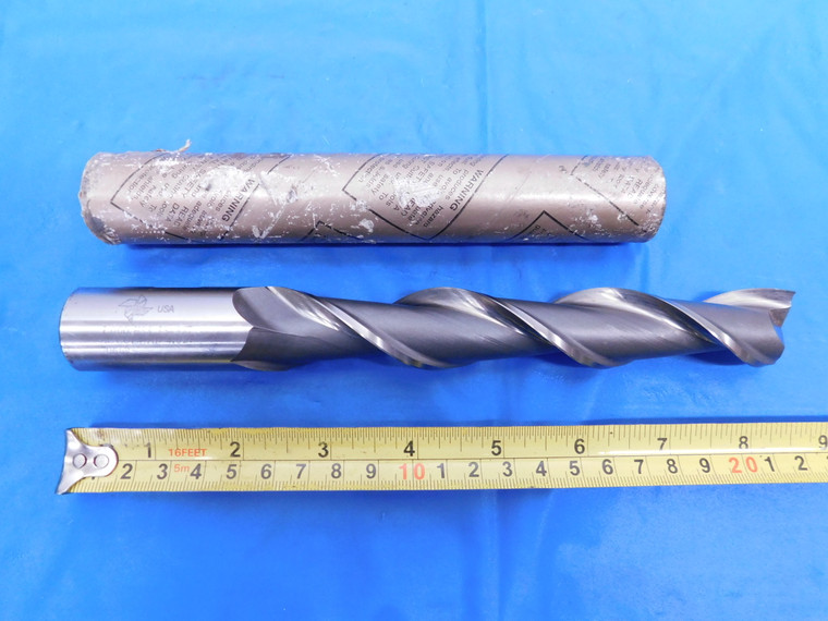 NEW 1" O.D. HSS END MILL 2 FL 6 3/4 LOC 1" SHANK ACCULEAD 4.021 NAS 986 T21 1.0 - MS4695LVR