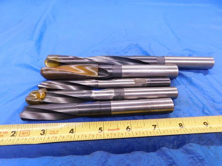 5PCS COOLANT THRU HSS TWIST DRILL BITS VARIOUS SIZES FROM 1/2 UP TO 23/32 .5 - MB1718LVR