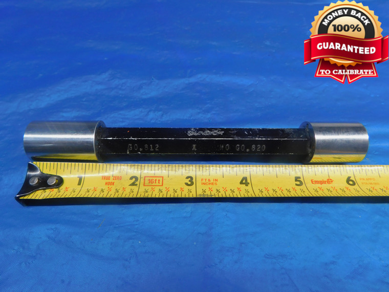 .812 & .820 CL X PIN PLUG GAGE GO NO GO .8125 -.0005 13/16 21 mm .8120 .8200 - AR1169AC1
