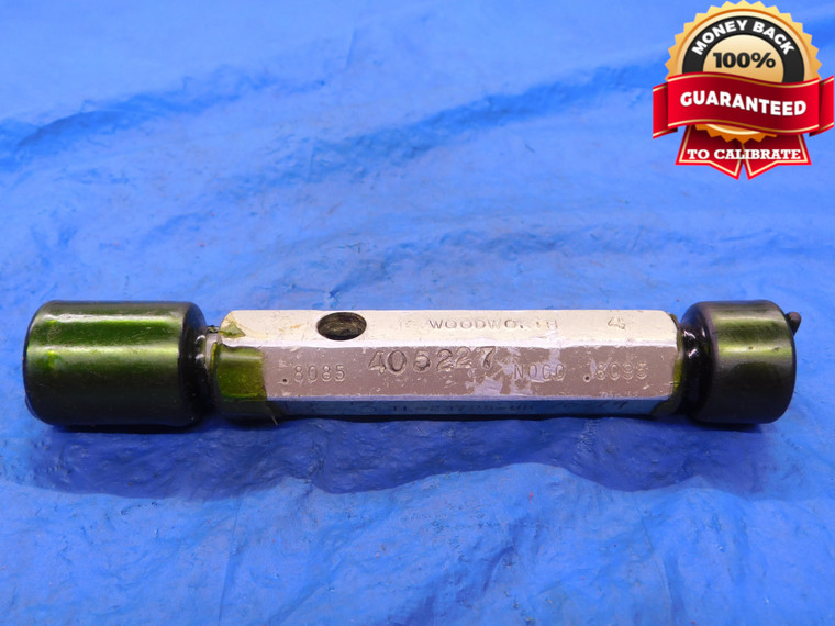 .8085 & .8095 PIN PLUG GAGE GO NO GO .8125 -.0030 UNDERSIZE 13/16 20.561 mm - MB1807AC1