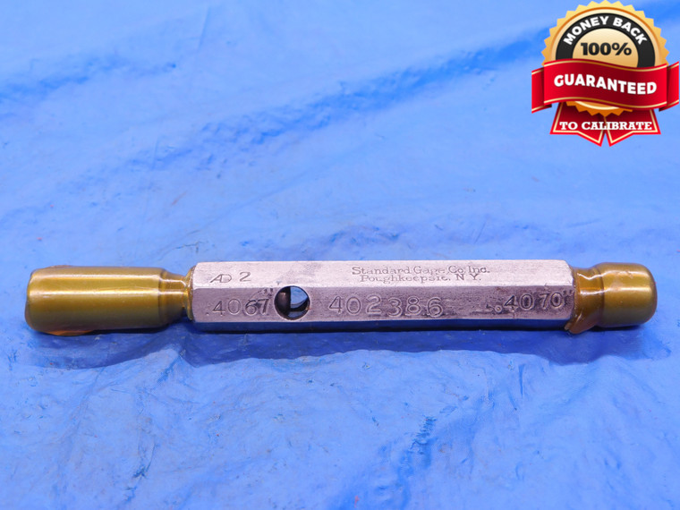 .4067 & .4070 PIN PLUG GAGE GO NO GO .4063 +.0004 OVERSIZE 13/32 10.330 mm .407 - MB1816AC1