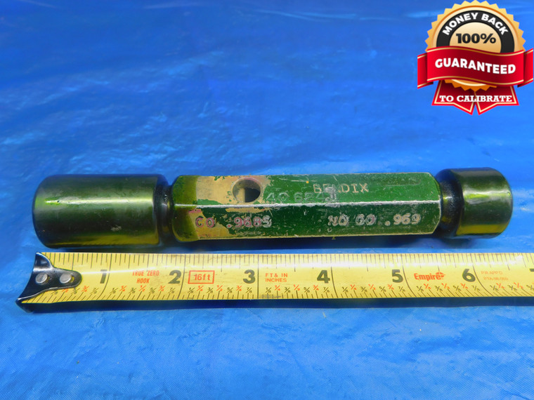 .9685 & .969 CL X PIN PLUG GAGE GO NO GO .9688 +.0002 31/32 24.613 mm .9690 - AR1245AC1