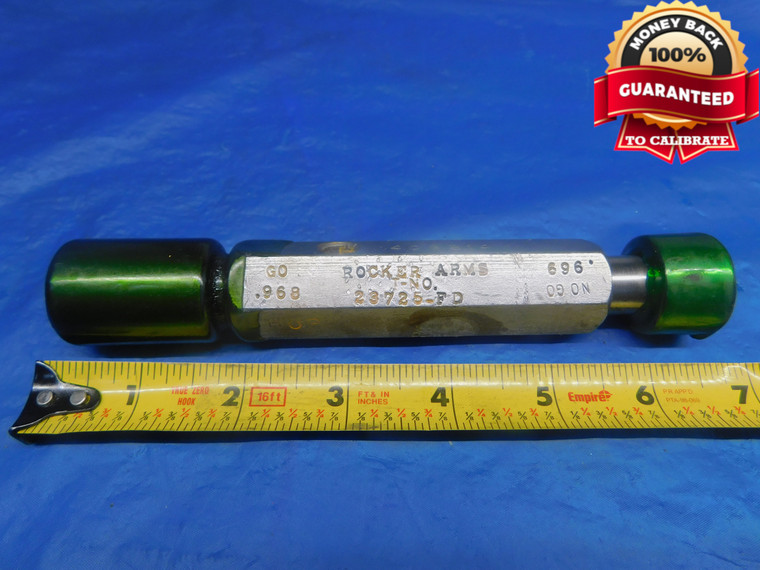 .968 & .969 PIN PLUG GAGE GO NO GO .9688 +.0002 31/32 24.613 mm .9680 .9690 - AR1238AC1