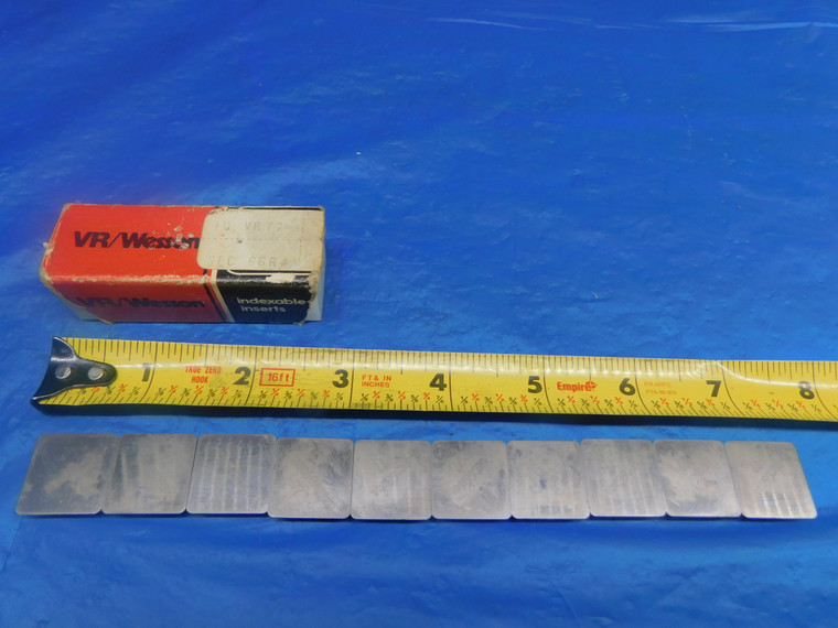 10PCS NEW VR/WESSON SEC 66R4 VR77 CARBIDE TURNING INSERTS - AR1295LVR