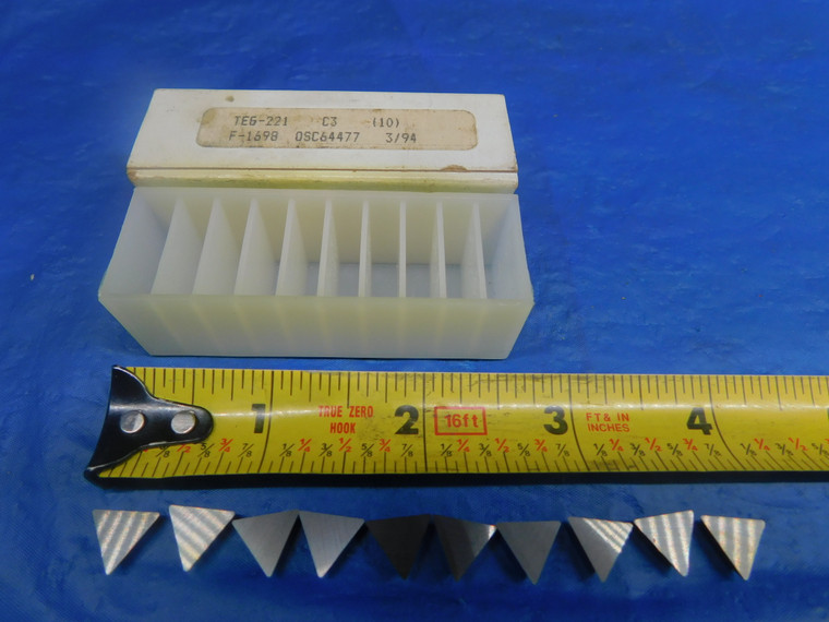 10PCS NEW TEG-221 C3 CARBIDE TURNING INSERTS F-1698 OSC64477 TEG221 TEG 221 - AR1302LVR