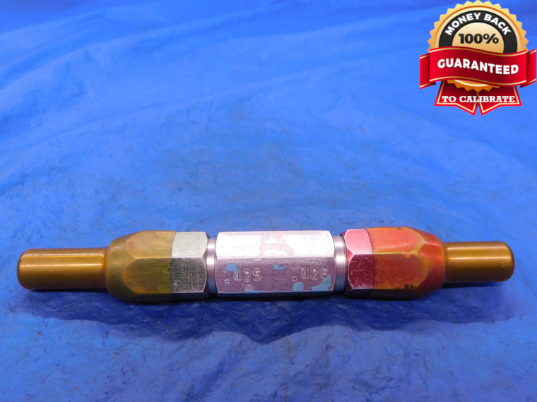.425 & .426 PIN PLUG GAGE GO NO GO .4219 +.0031 27/64 11 mm .4250 .4260 - MB1915AC1