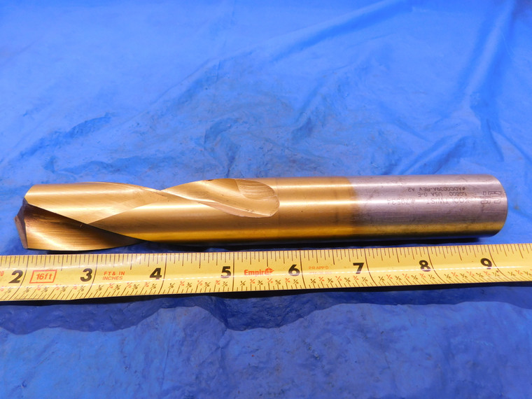 CJT 1.0800" TiN HSS COOLANT TWIST DRILL BIT 79534 ADC0039A-REV A2 1 1/16 SHANK - MB1886VWT