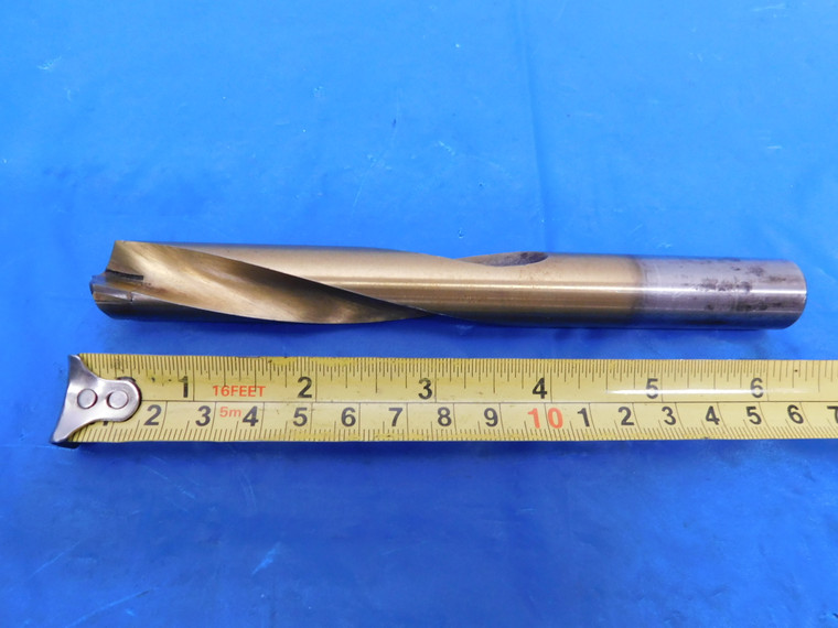 CJT KOOLTWIST 23/32 O.D. TiN CARBIDE TIPPED HSS COOLANT DRILL BIT #024214" .7187 - MS4750VWT