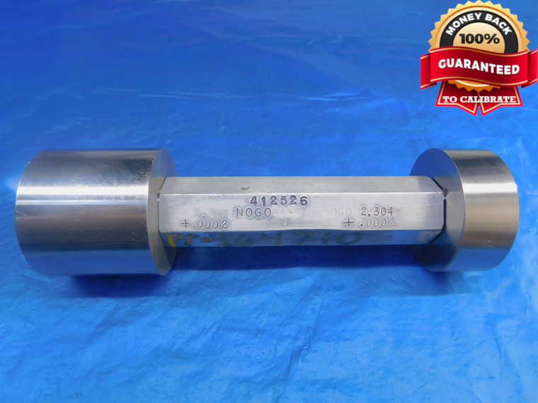 2.304 & 2.308 PIN PLUG GAGE GO NO GO 2.3125 -.0045 2 5/16 58.623 2.3040 2.3080 - AR1390AC1
