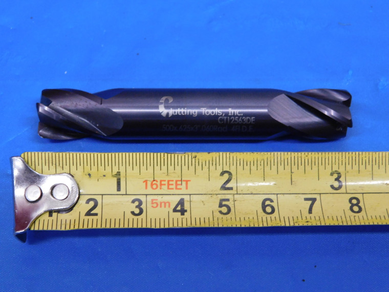 CTI 1/2 O.D. DOUBLE END 60 DEG CORNER RADIUS CARBIDE END MILL 4 FL CT12563DE .5 - MS4799LVR