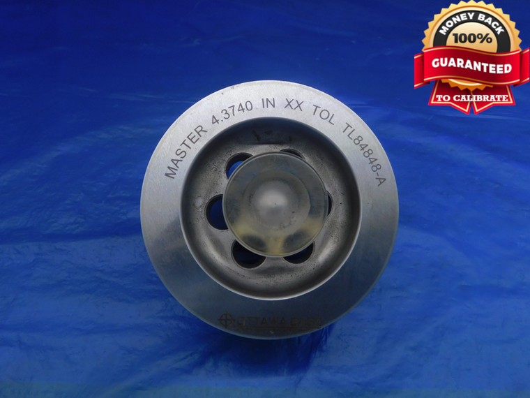 4.3740 CLASS XX PIN PLUG GAGE 4.3750 -.0010 UNDERSIZE 4 3/8 111 mm 4.374 - AR1437AC1