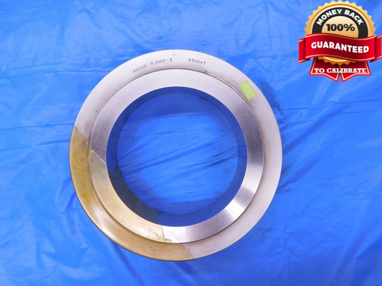 5.3000 CL Z MASTER PLAIN BORE RING GAGE 5.2969 +.0031 5 19/64 134.620 mm 5.300 - MB2123AC1