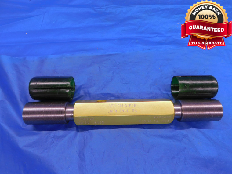 .860 48 NS 3A SET THREAD PLUG GAGE .86 GO NO GO P.D.'S = .8465 & .8441 .8600 - DW12566AG1