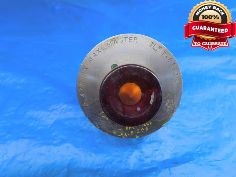 SHEFFIELD 2.478 CLASS XX MASTER SETTING DISC FOR CALIBRATING MICROMETERS ETC - AR1513AC1