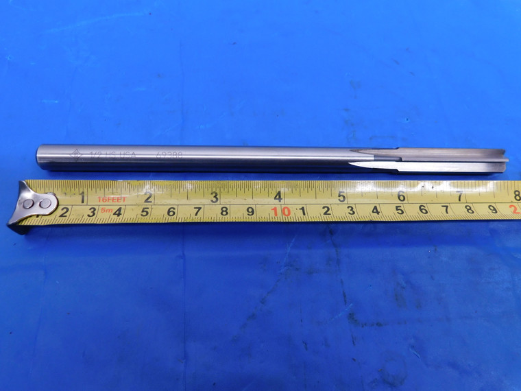 CLEVELAND 1/2 O.D. HSS CHUCKING REAMER 7/16 SHANK 6 FLUTE 2" LOC 8" OAL .5 - MS4858VWT