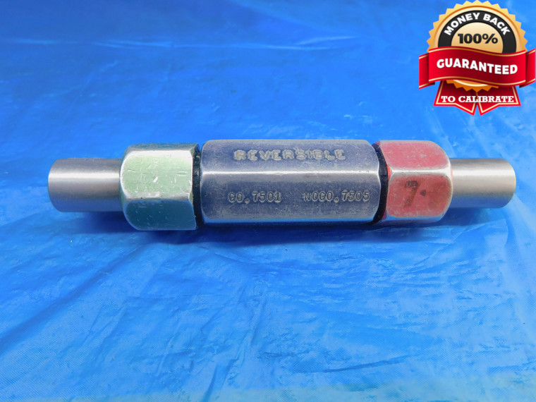 .7501 & .7505 CLASS X PIN PLUG GAGE GO NO GO .7500 +.0001 OVERSIZE 3/4 19 mm - AR1555AG1