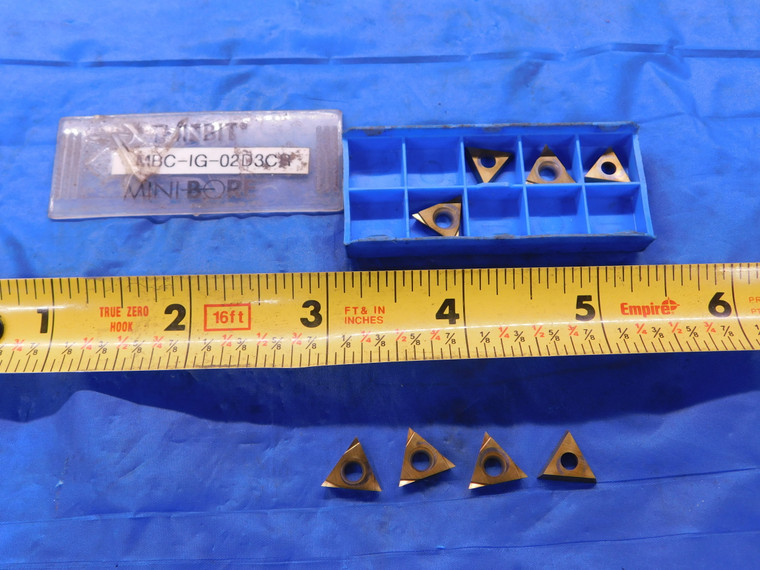 8PCS NEW THINBIT MBC-IG-02D3CR TiN COATED CARBIDE GROOVING INSERTS INDEXABLE - MB2245LVR