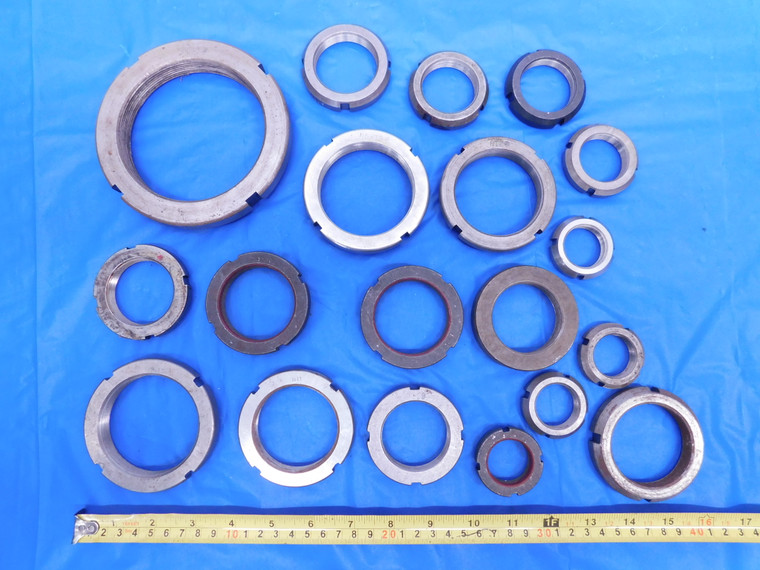 18PC LOT WHITTET-HIGGINS & OTHERS BEARING LOCKNUTS VARIOUS SIZES LOCKING NUT WH - MS4910LVR