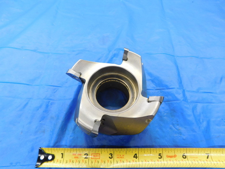 ISCAR 4" O.D. COOLANT FACE MILL HM90 FAL D4.00-1.50-22 1 1/2 PILOT 4 FL APCR 4.0 - MB2387AE1