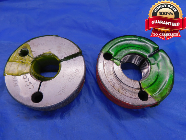 1" 14 NS SPECIAL THREAD RING GAGES 1.0 GO NO GO P.D.'S = .9513 & .9503 1.00 - DW12778LVR