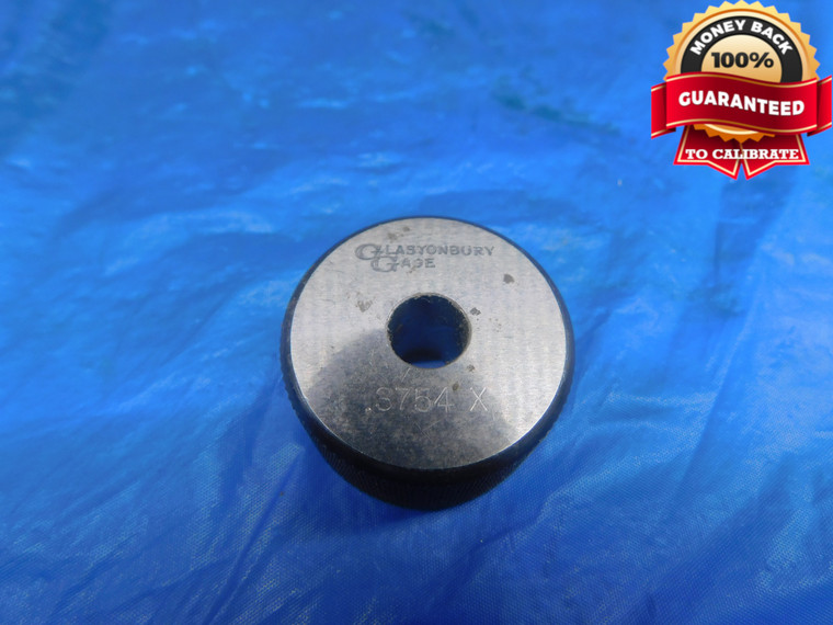 .3754 CLASS X MASTER PLAIN BORE RING GAGE .3750 +.0004 OVERSIZE 3/8 9.535 mm - AR1854AJ1