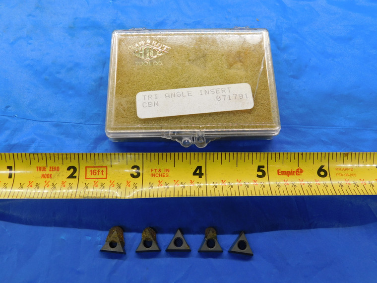 4PCS NEW CLAPP & HANEY CBN71791 PCD TIPPED CARBIDE TURNING INSERTS CHTCO DIAMOND - MB2521LVR
