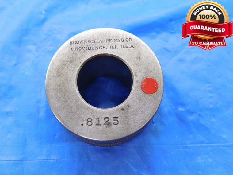 .8125 MASTER PLAIN BORE RING GAGE ONSIZE 13/16 20.638 mm - MB2555AG1