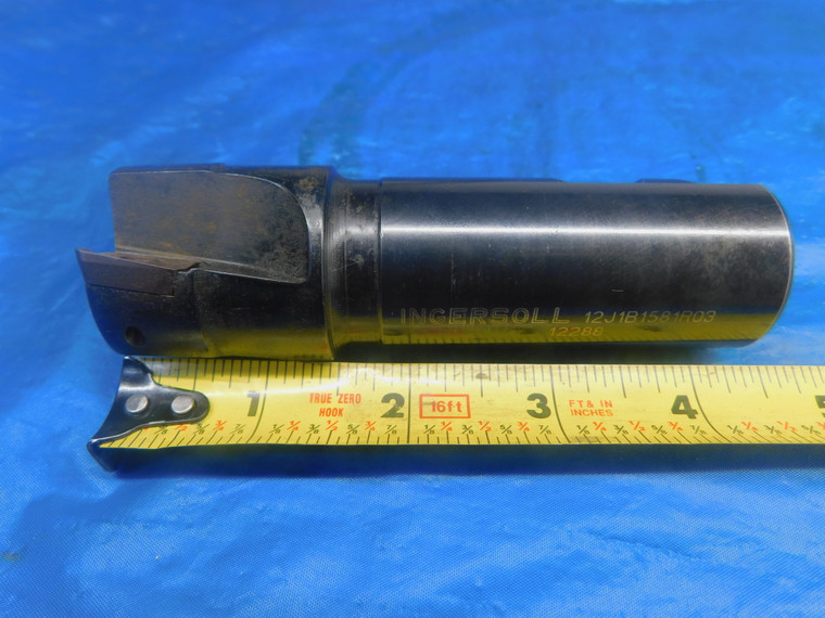 INGERSOLL 1 1/2 DIA. INDEXABLE END MILL 12J1B1581R03 1 1/4 SHANK 3 FL HOLDS APKT - AR1952AE1