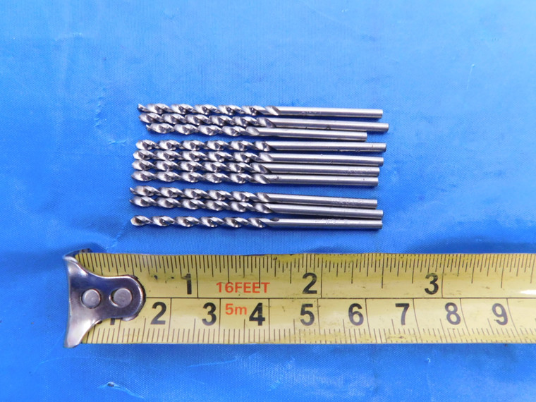 10PCS CLEVELAND 3/32 O.D. HSS TWIST DRILL BIT1 1/4 LOC 2 1/4 OAL .0937 - MS5032LVR