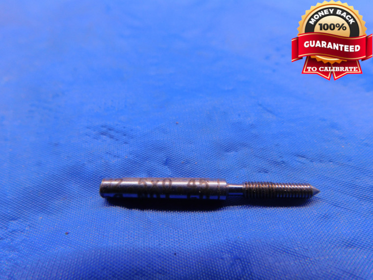 M2.5 X .45 6g METRIC SET THREAD PLUG GAGE NO GO ONLY P.D. = 2.117 INSPECTION - DW12938AL1