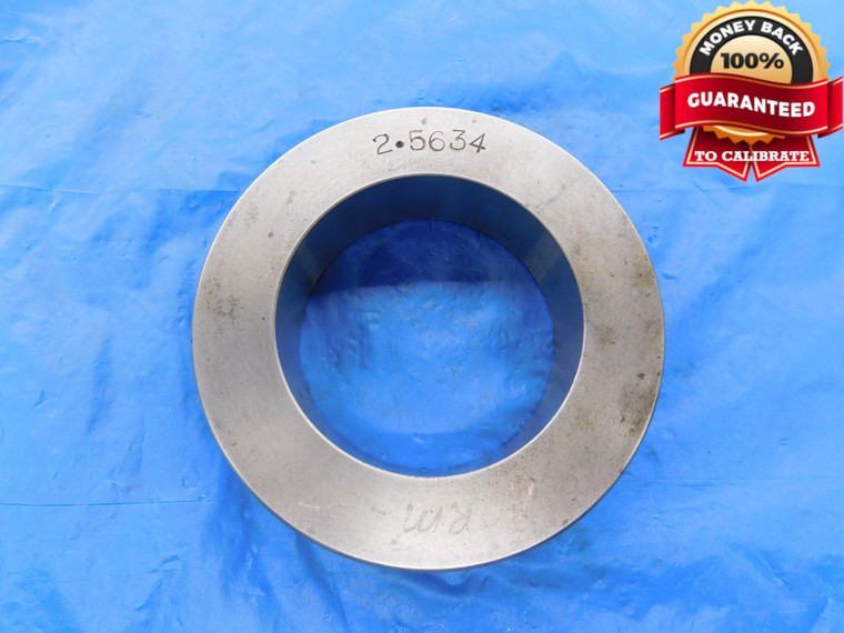 2.5634 MASTER PLAIN BORE RING GAGE 2.5625 +.0009 OVERSIZE 2 9/16 65 mm - MB2780BMIN