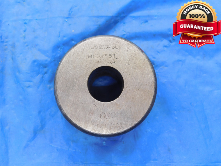 .6032 CLASS X MASTER PLAIN BORE RING GAGE .5938 +.0094 OVERSIZE 19/32 15.321 mm - MB2779BMIN