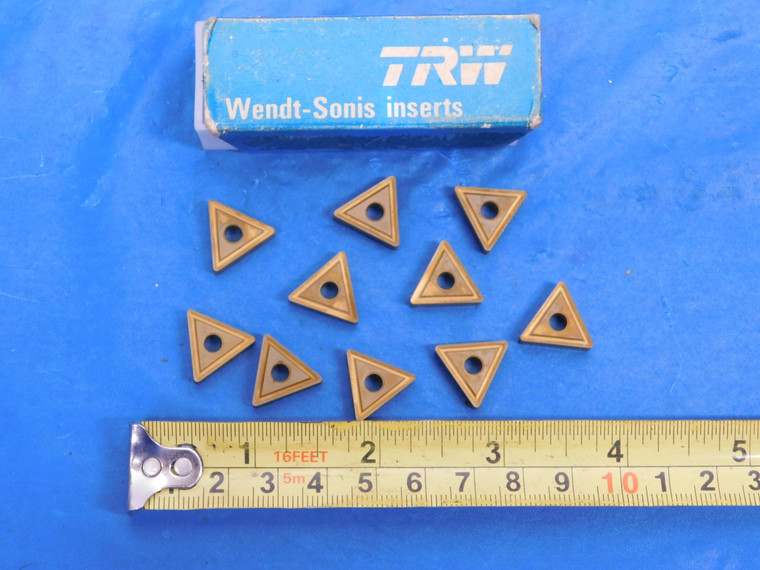 10PCS NEW TRW TNMG 332 ? 716 TiN COATED CARBIDE TURNING INSERTS INDEXABLE 331 - MS5075LVR