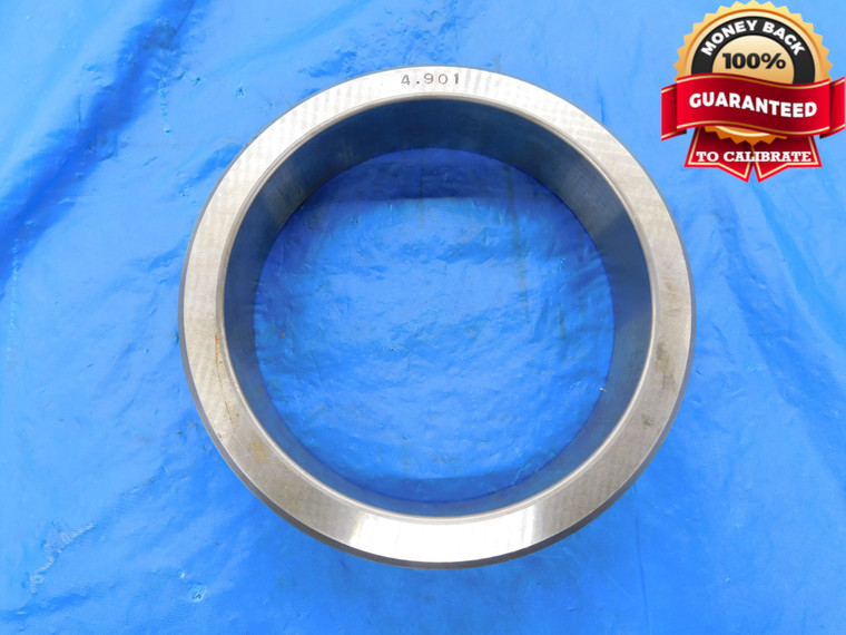 4.901 MASTER PLAIN BORE RING GAGE 4.9063 -.0053 4 29/32 124.485 mm 4.9010 - MB2852BMIN