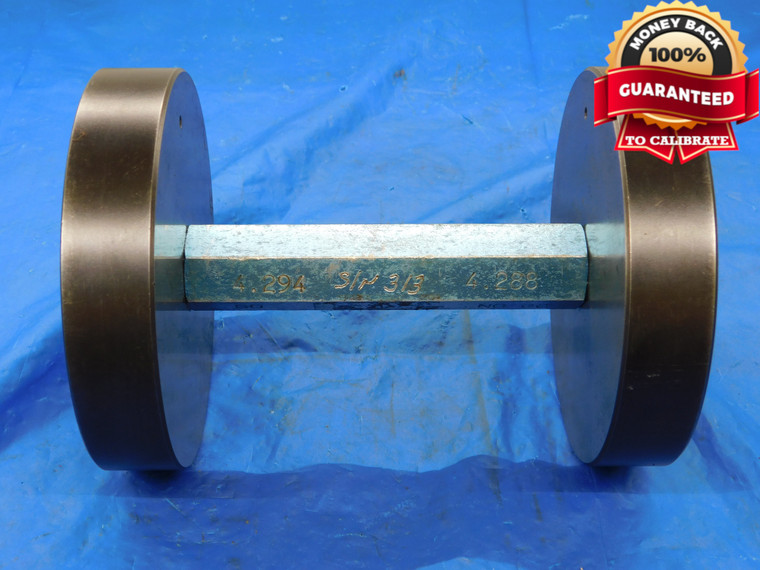 4.288 & 4.294 PIN PLUG GAGE GO NO GO 4.2969 -.0029 4 19/64 109 mm 4.2880 4.2940 - MB2845BHTX